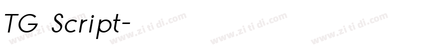 TG Script字体转换